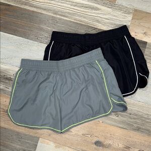 Avia Black and green Women's Athletic Shorts